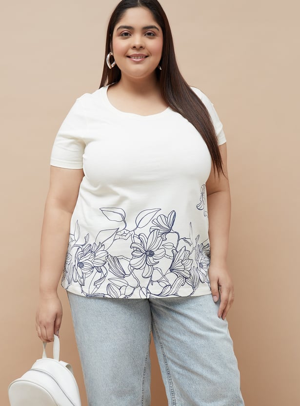 NEXUS Floral Print T-shirt