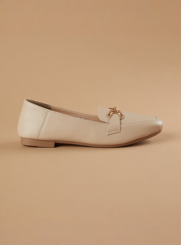 CODE Metal Accent Loafers