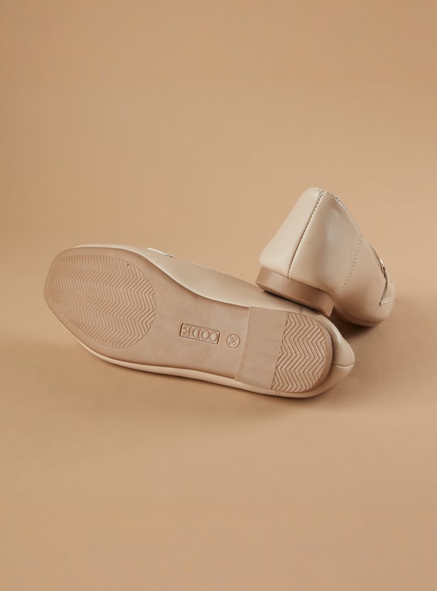 CODE Metal Accent Loafers