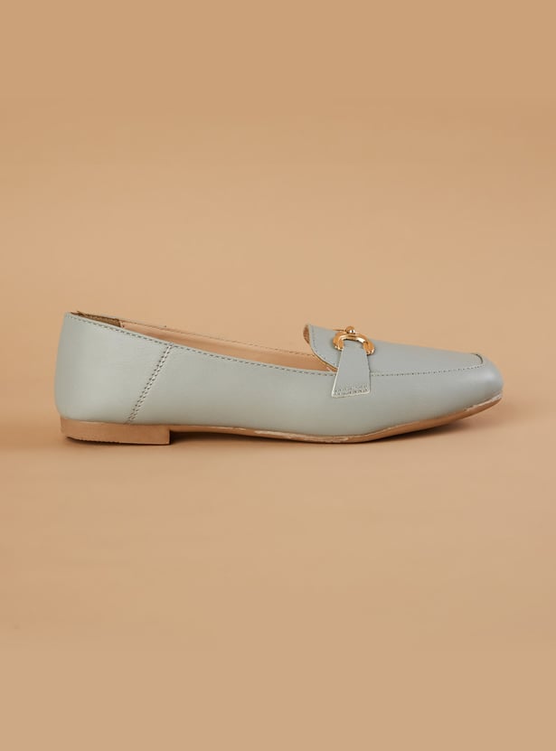 CODE Metal Accent Loafers