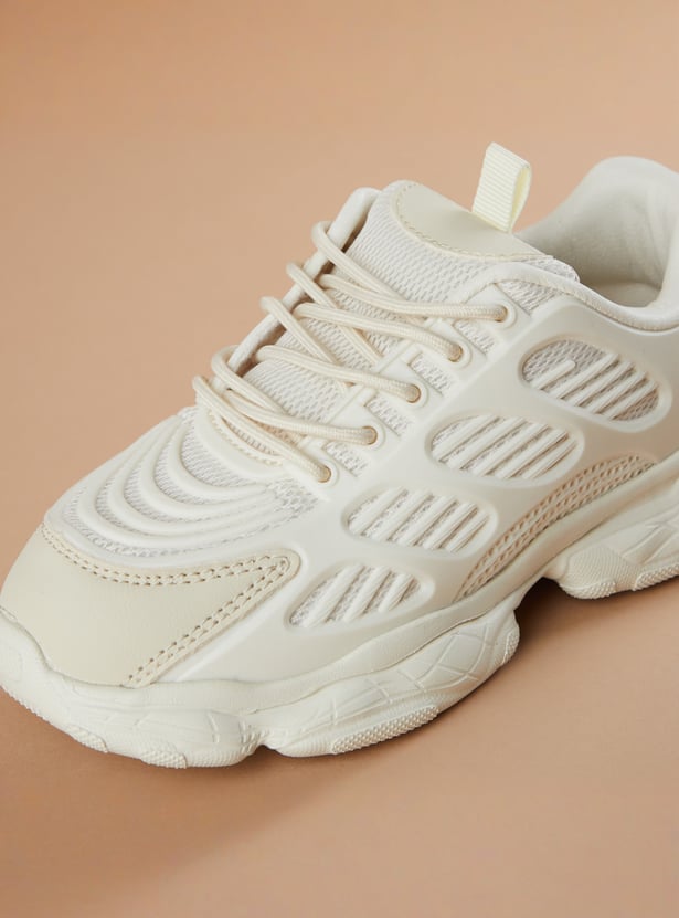 FAME FOREVER Boys Panelled Low Top Sneakers
