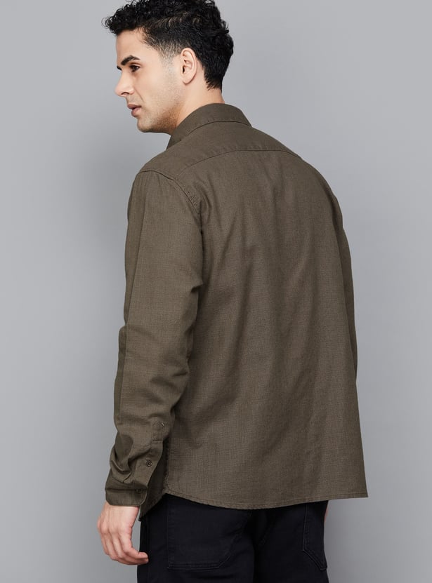 CELIO Solid Regular Fit Shirt