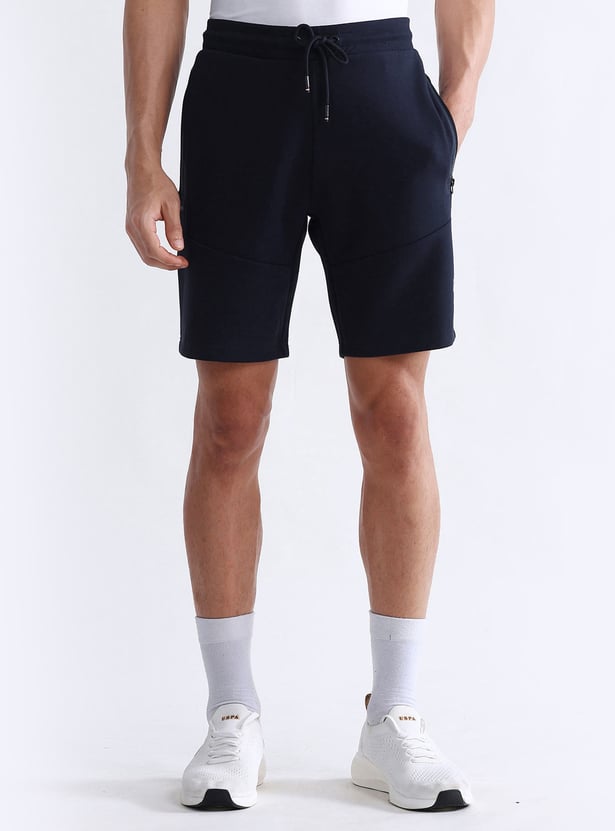 US POLO ASSN Solid Slim Fit Athletic Shorts