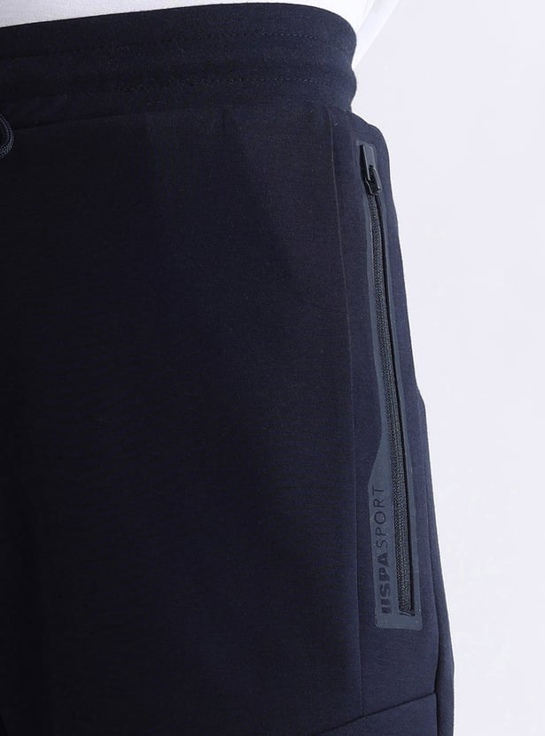 US POLO ASSN Solid Slim Fit Athletic Shorts