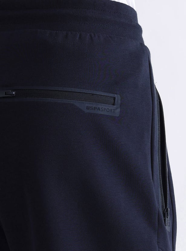 US POLO ASSN Solid Slim Fit Athletic Shorts