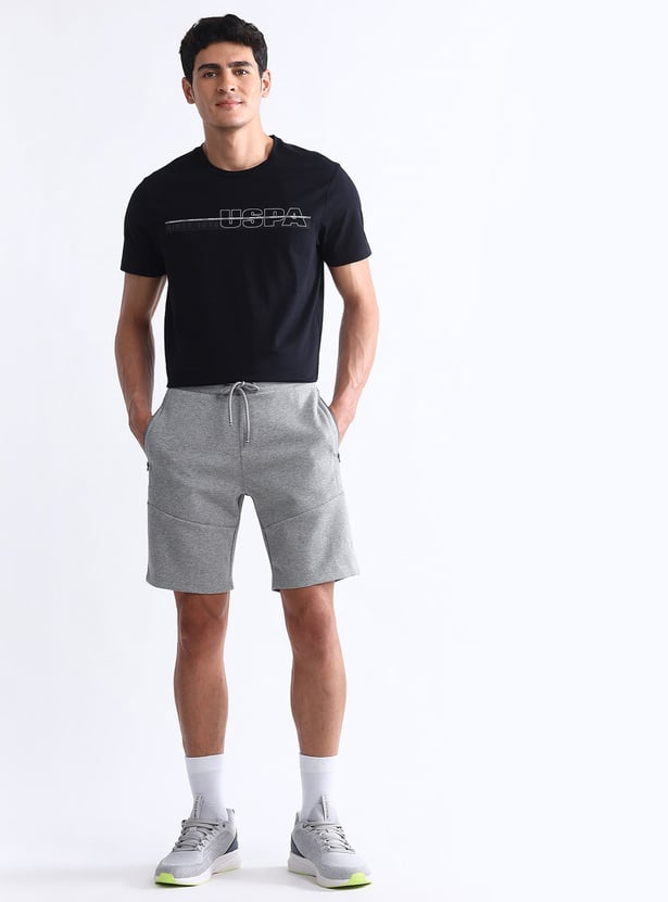 US POLO ASSN Heathered Slim Fit Shorts