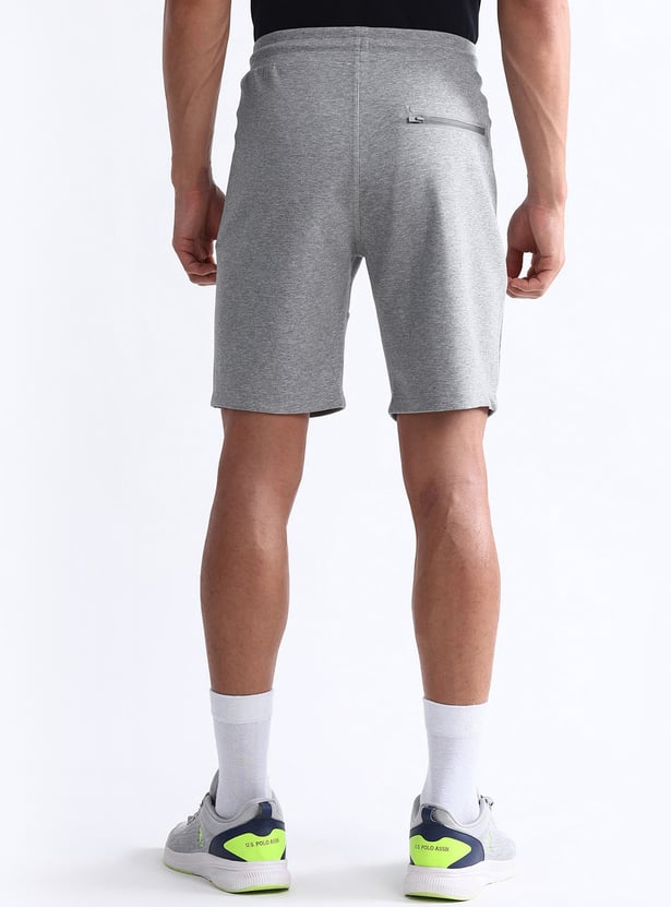 US POLO ASSN Heathered Slim Fit Shorts