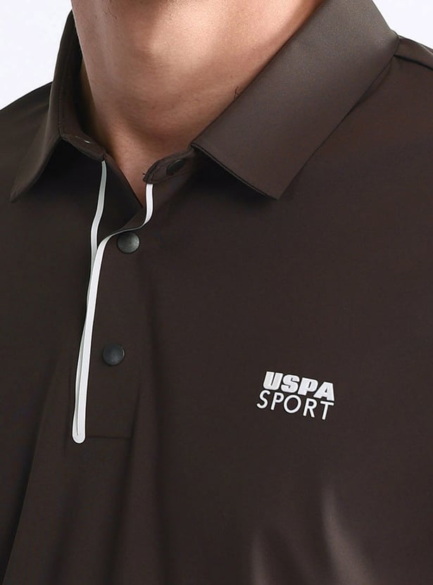 US POLO ASSN Solid Slim Fit Polo T-shirt