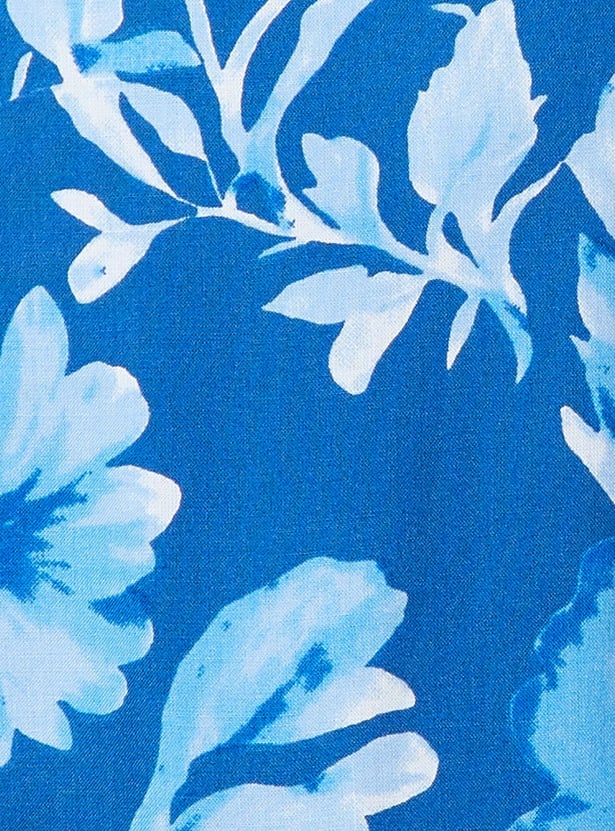 MELANGE Floral Print Straight Kurta
