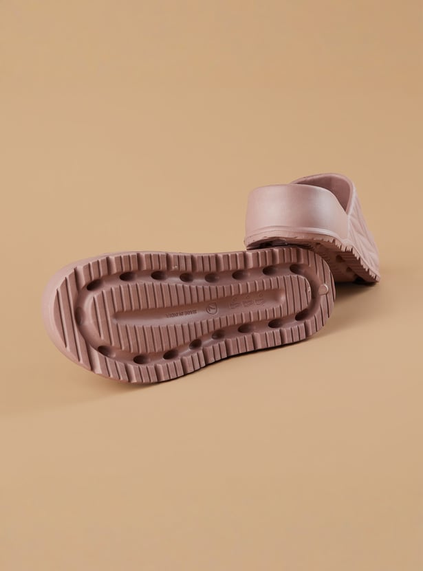 GINGER Textured Platform Sliders