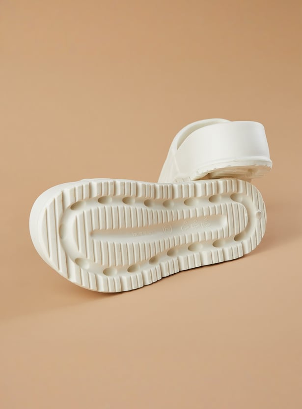 GINGER Textured Platform Sliders