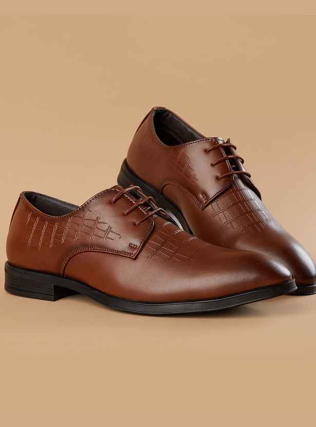 CODE Textured Derby Shoes