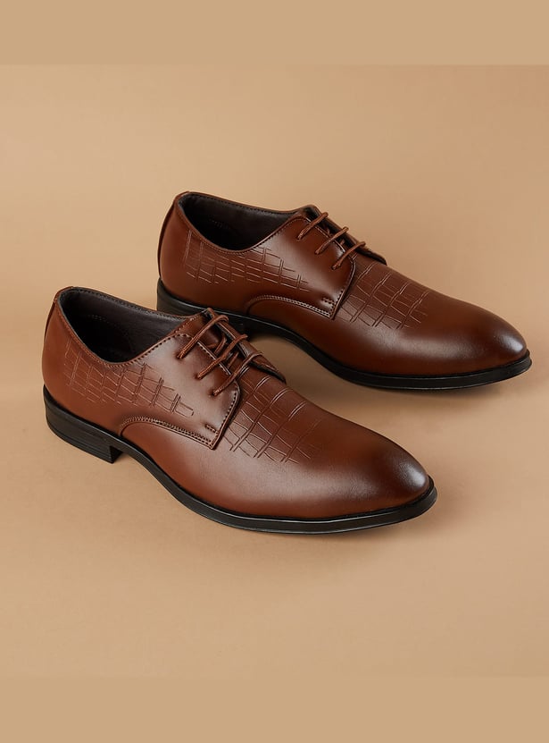 CODE Textured Derby Shoes