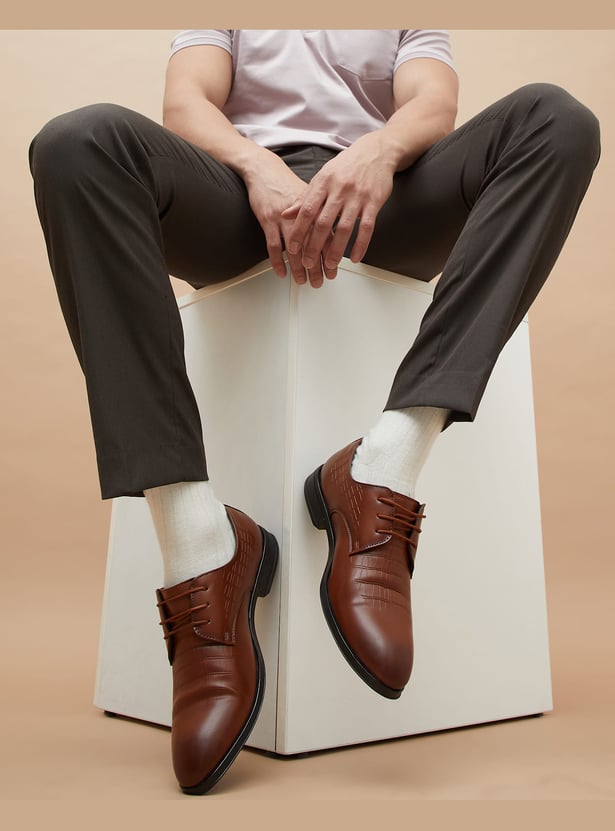 CODE Textured Derby Shoes