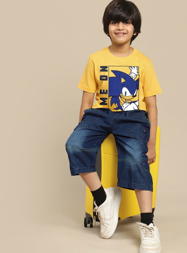 KIDSVILLE Boys Sonic Printed T-shirt