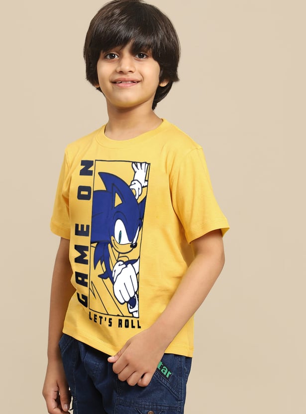 KIDSVILLE Boys Sonic Printed T-shirt