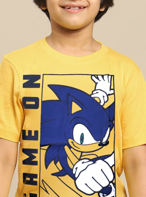 KIDSVILLE Boys Sonic Printed T-shirt
