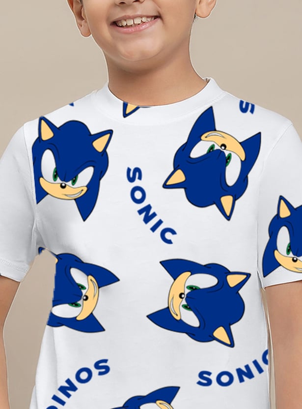 KIDSVILLE Boys Sonic Printed T-shirt