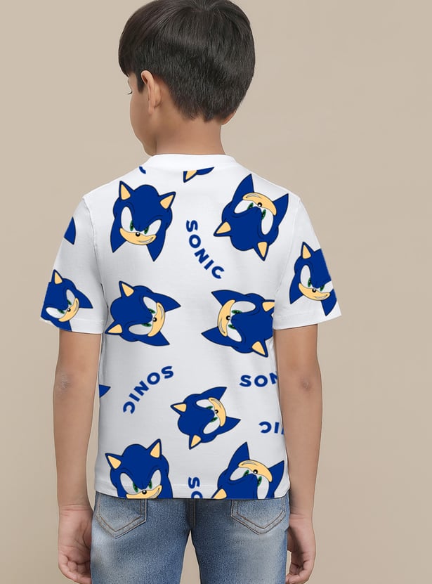 KIDSVILLE Boys Sonic Printed T-shirt