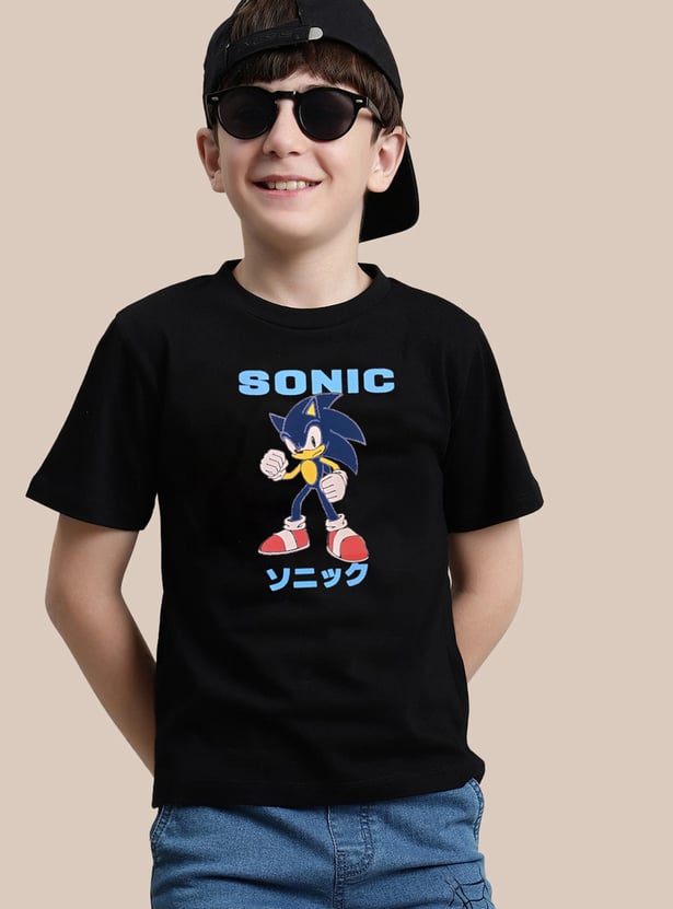 KIDSVILLE Boys Sonic Print T-shirt
