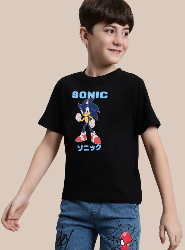 KIDSVILLE Boys Sonic Print T-shirt
