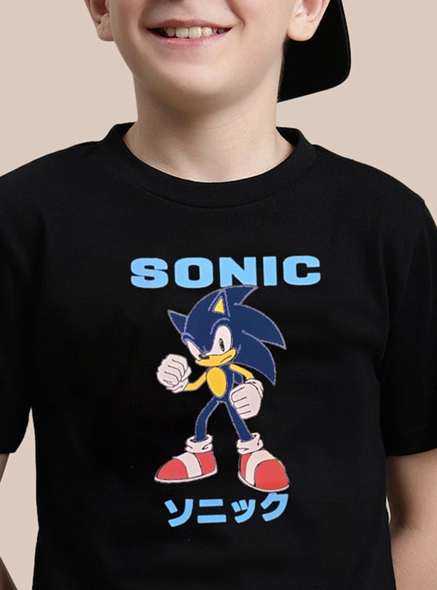 KIDSVILLE Boys Sonic Print T-shirt