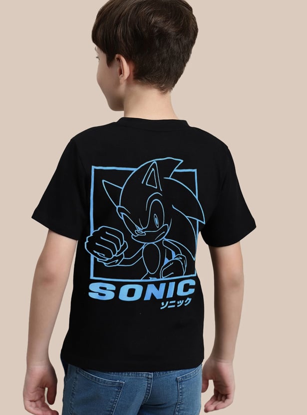 KIDSVILLE Boys Sonic Print T-shirt