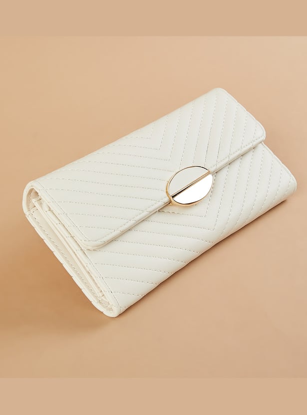 GINGER Textured Three Fold Wallet