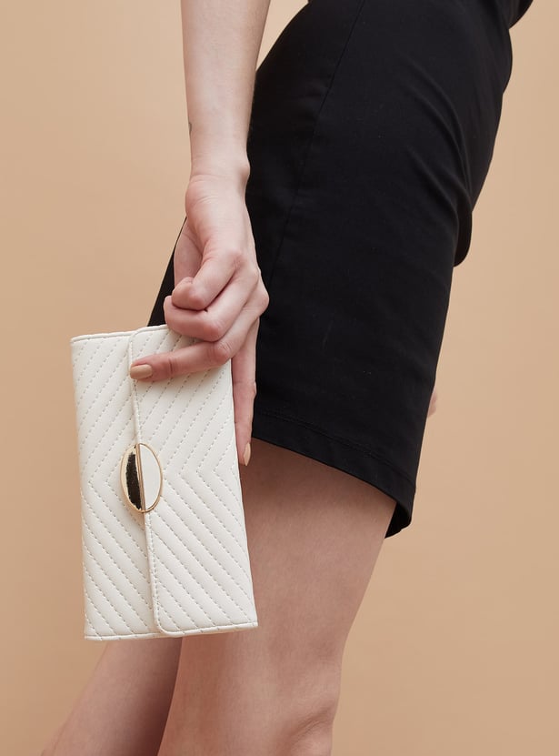 GINGER Textured Three Fold Wallet