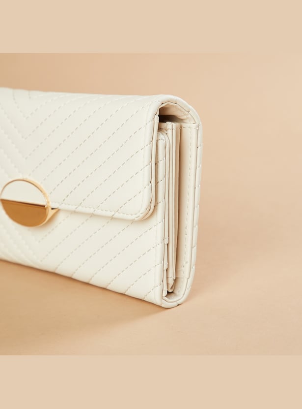 GINGER Textured Three Fold Wallet