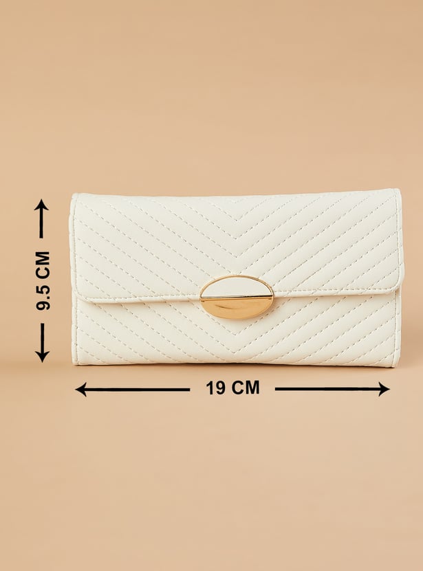 GINGER Textured Three Fold Wallet