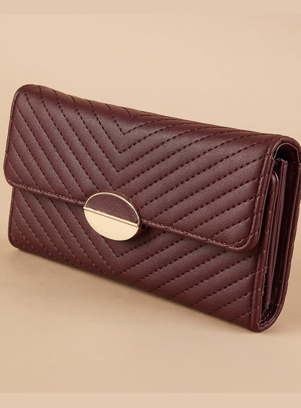 GINGER Textured Three Fold Wallet