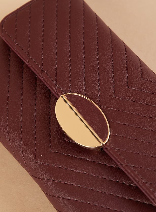 GINGER Textured Three Fold Wallet
