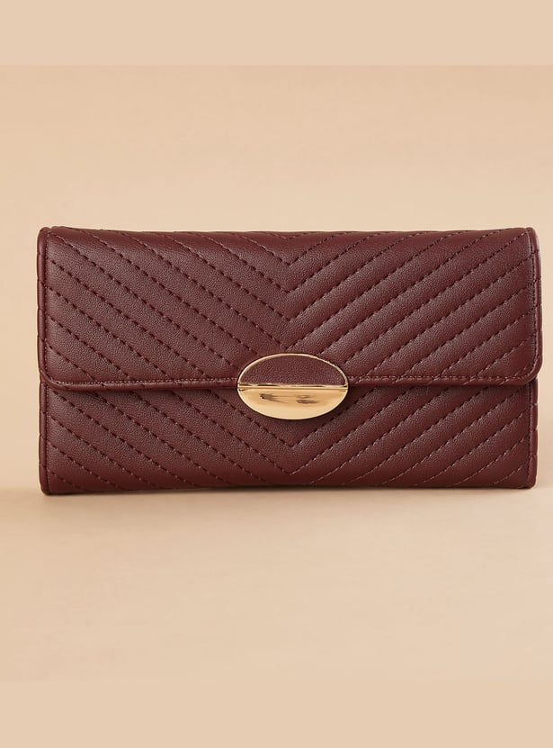 GINGER Textured Three Fold Wallet