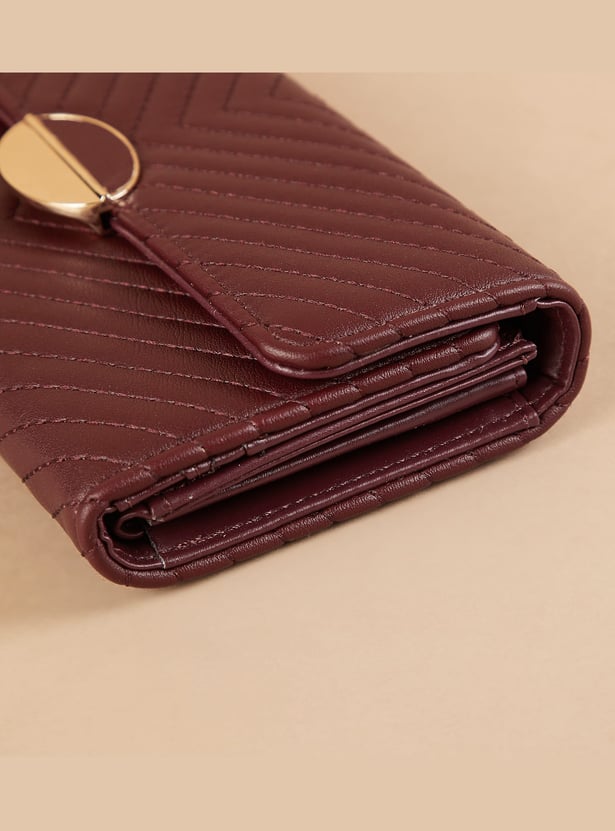 GINGER Textured Three Fold Wallet