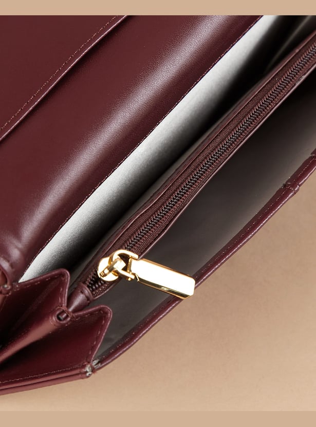GINGER Textured Three Fold Wallet