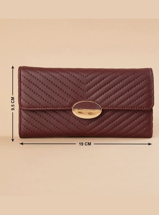 GINGER Textured Three Fold Wallet