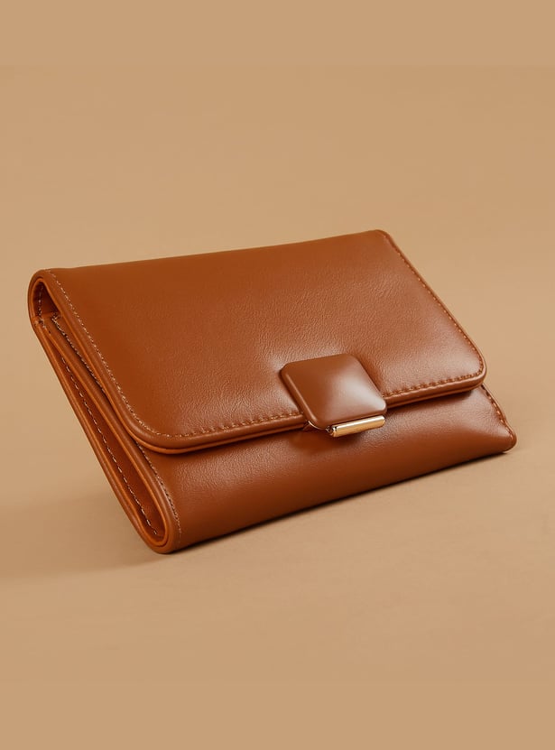 GINGER Solid Tri-Fold Wallet