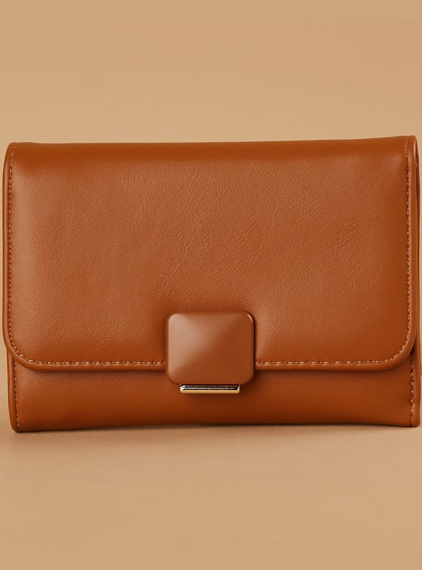 GINGER Solid Tri-Fold Wallet
