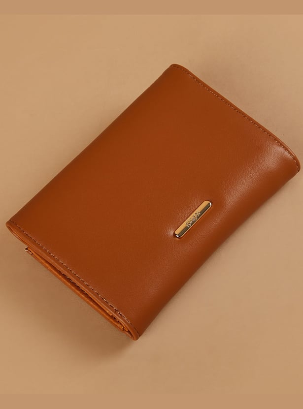 GINGER Solid Tri-Fold Wallet
