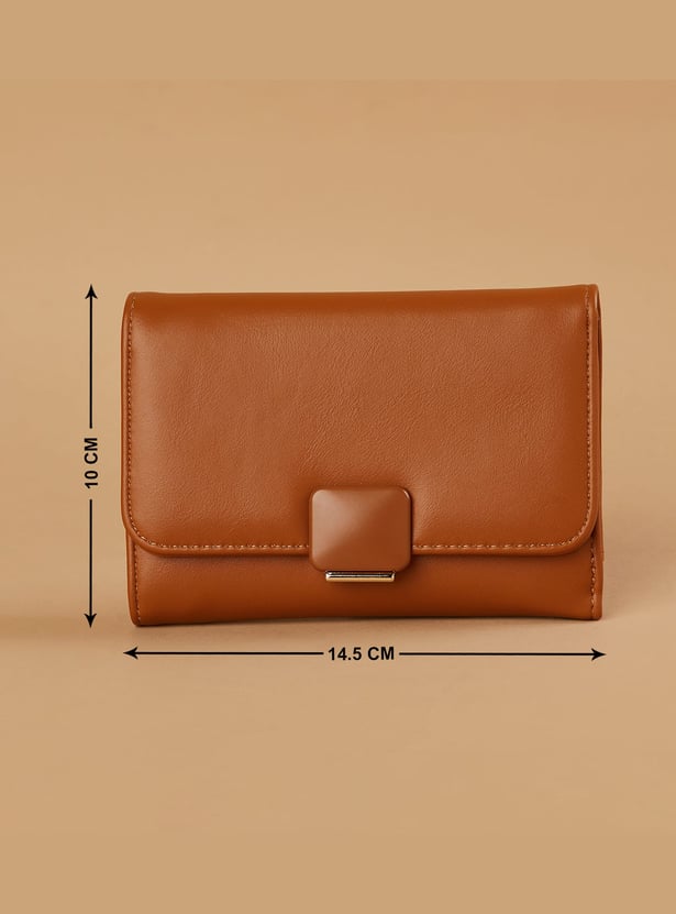 GINGER Solid Tri-Fold Wallet