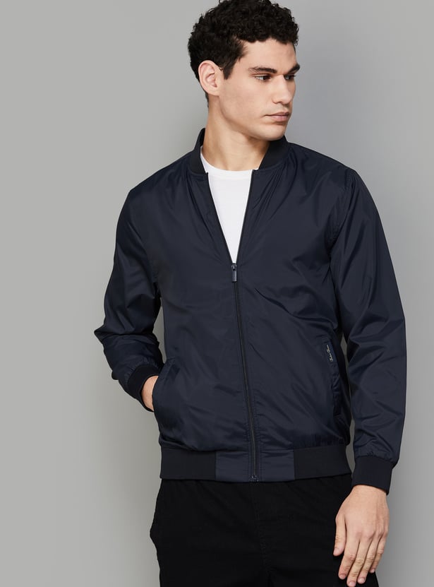INDIAN TERRAIN Solid Bomber Jacket