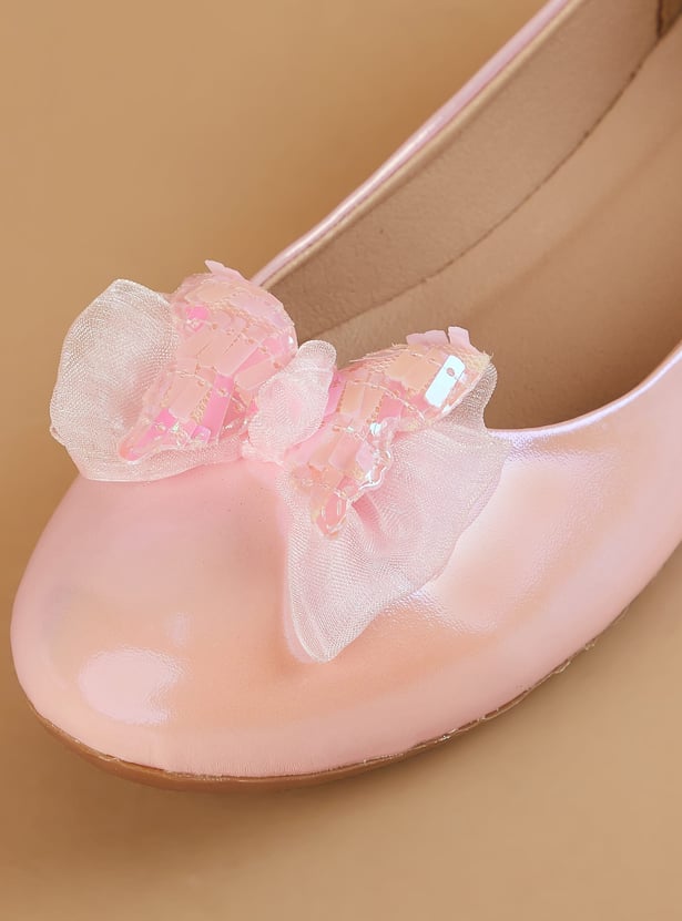 FAME FOREVER Girls Butterfly Charm Ballerinas