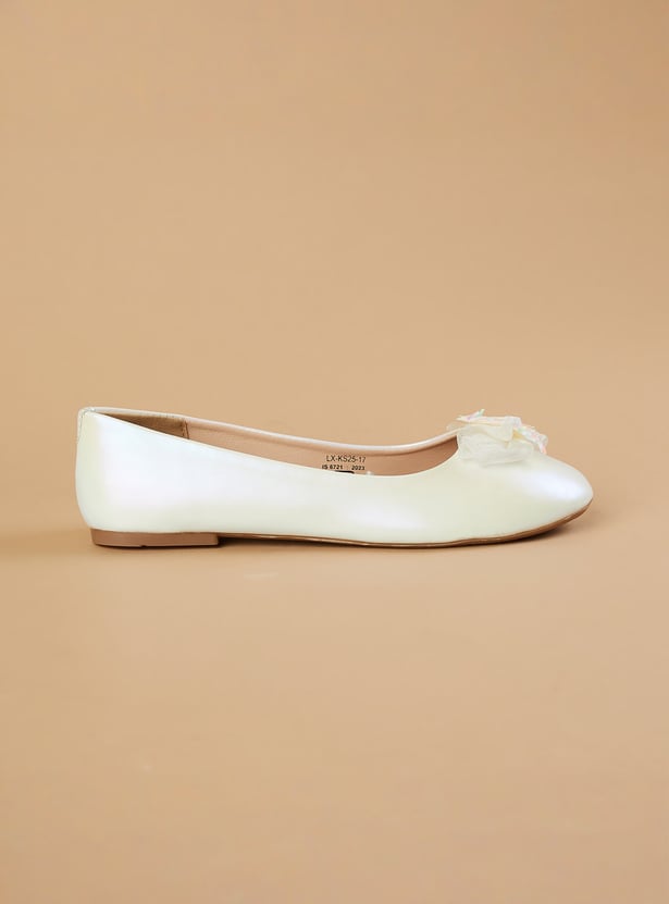FAME FOREVER Girls Butterfly Charm Ballerinas