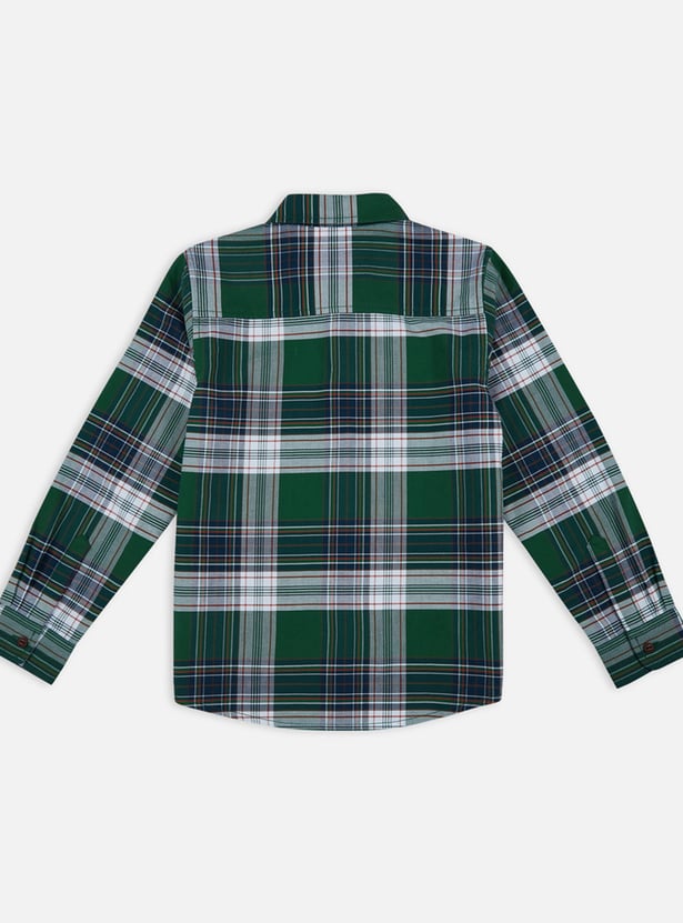 PEPE JEANS Boys Checked Regular Fit Shirt