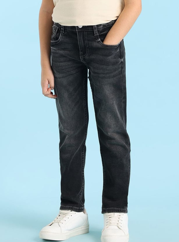 US POLO ASSN KIDS Boys Washed Regular Fit Jeans