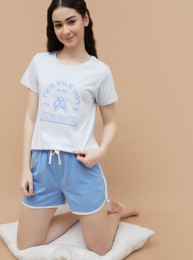 GINGER Printed Loungewear T-shirt