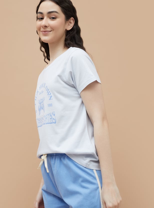 GINGER Printed Loungewear T-shirt