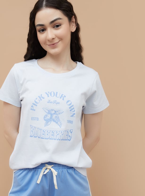 GINGER Printed Loungewear T-shirt