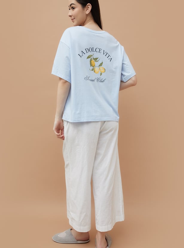 GINGER Back Print Lounge T-shirt